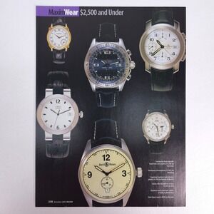 Vintage Luxury Watch Print Ad Maxim Wear Mens Timepiece Collector Display Decor